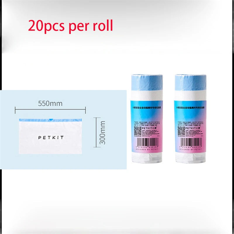 Original PETKIT Poop Bag Replacement Trash Bag Waste Bag for Pura X Pura Max Automatic Self Cleaning Cat Litter Box Liners