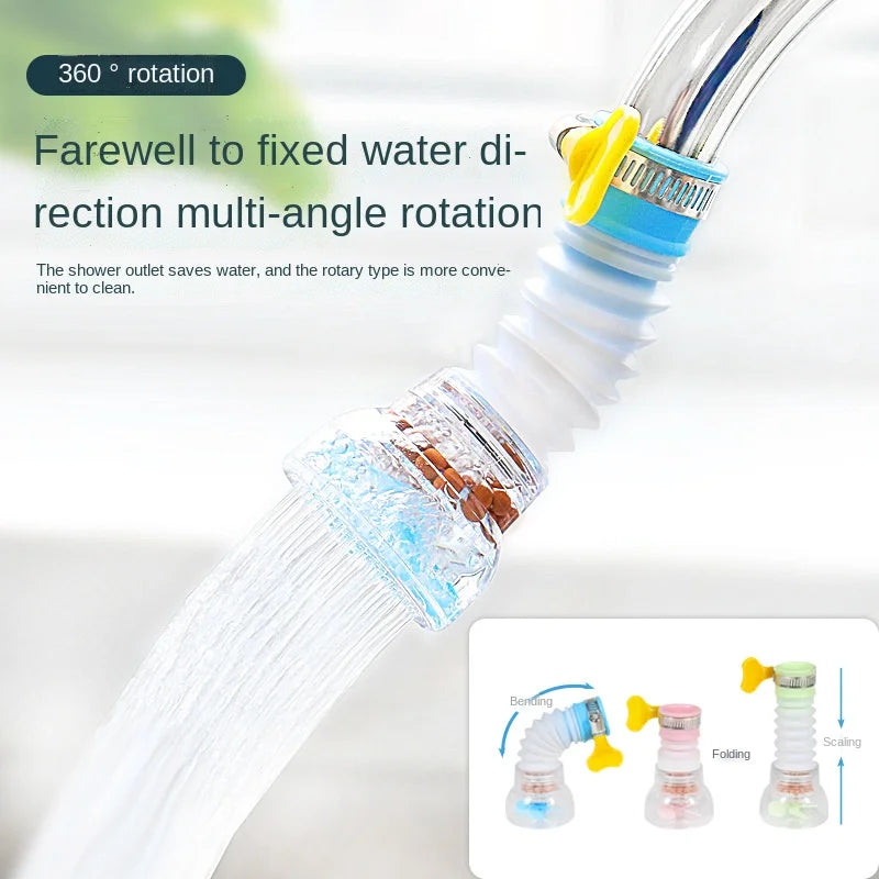 Universal 360 Degree Kitchen Faucet Bubbler Adjustable Water Saving Filter Diffuser Shower Kitchen Sink Faucet Nozzle Connector