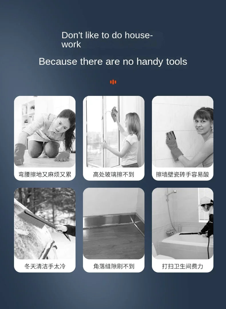 New Style Electric Cleaning Brush 5 in 1 Electric Multi-functional Home USB Automatic Cleaning Brush for Kitchen & Bathroom