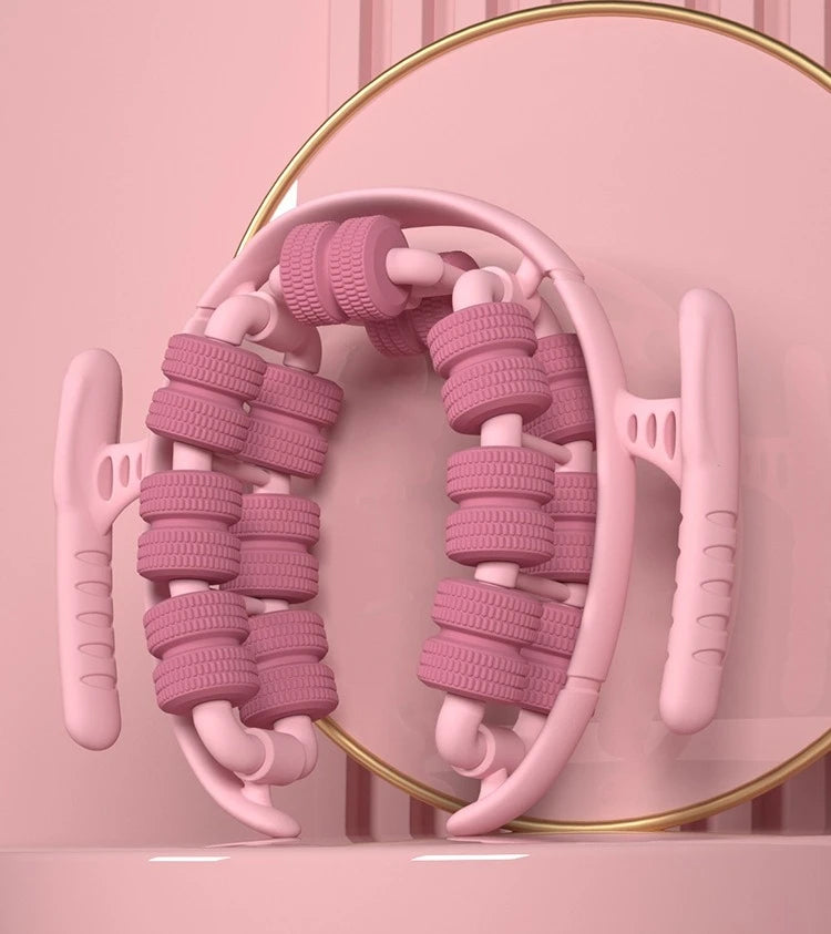 Relax Ring Clamp Leg Massager 360°All-Round Massage 28 Wheel Body Massager Relief Fatigue Roller Massage Calf Muscle Relaxer