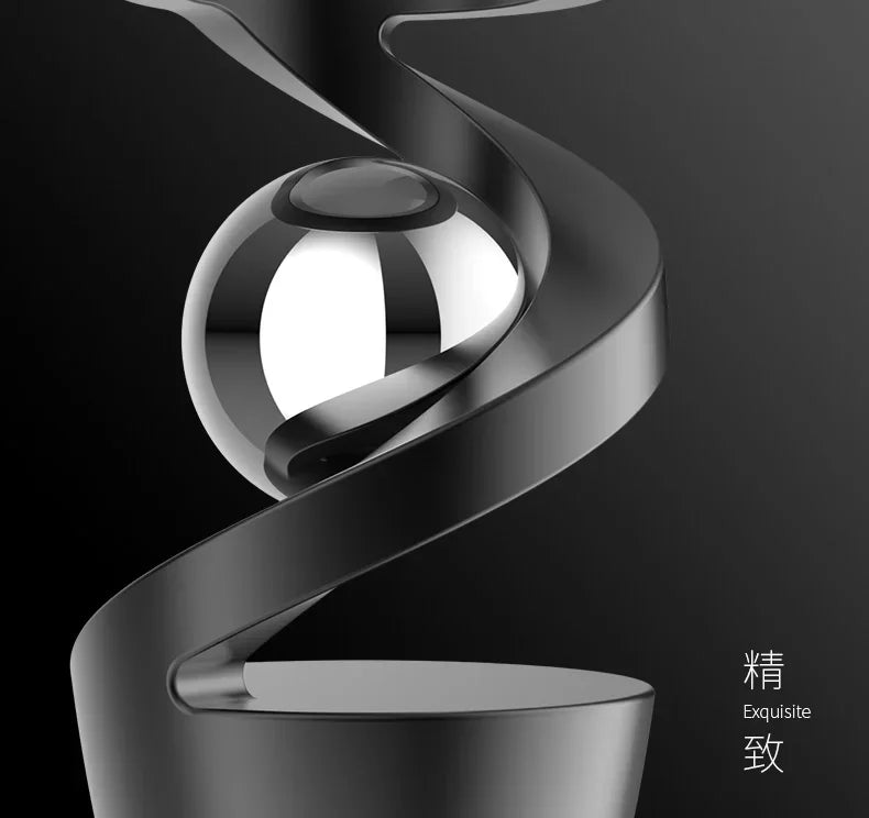 Gravity Defying Kinetic Desk Toy Desktop Levitating Gyro Stress Relief Kinetic Levitation Toys Optical Illusion Desk Toy