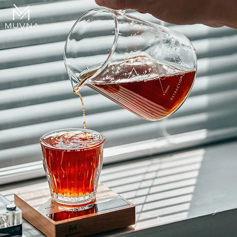 MUVNA Mini Digital Wood scale, Professional Electronic Coffee Scale for Espresso/Hand Drip Coffee 0.1g of high-precision, 2kg