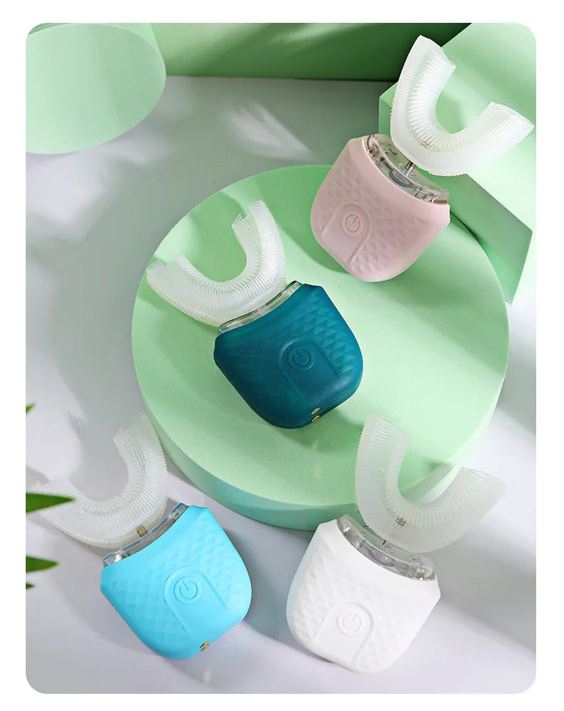 Adult U-shaped Automatic Toothbrush 360° Full Mouth Whitening Wireless Charging Waterproof Brush Ultrasonic Electric Toothbrush