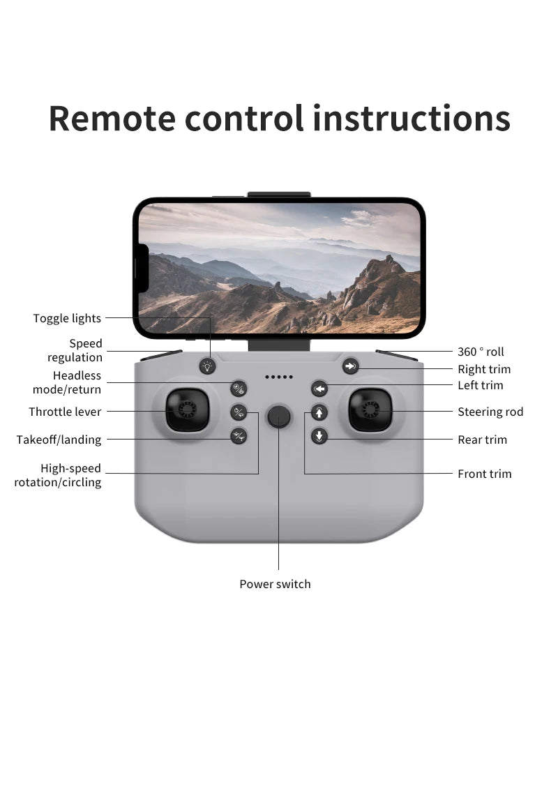 High-definition aerial photography drone remote control quadcopter children's toy