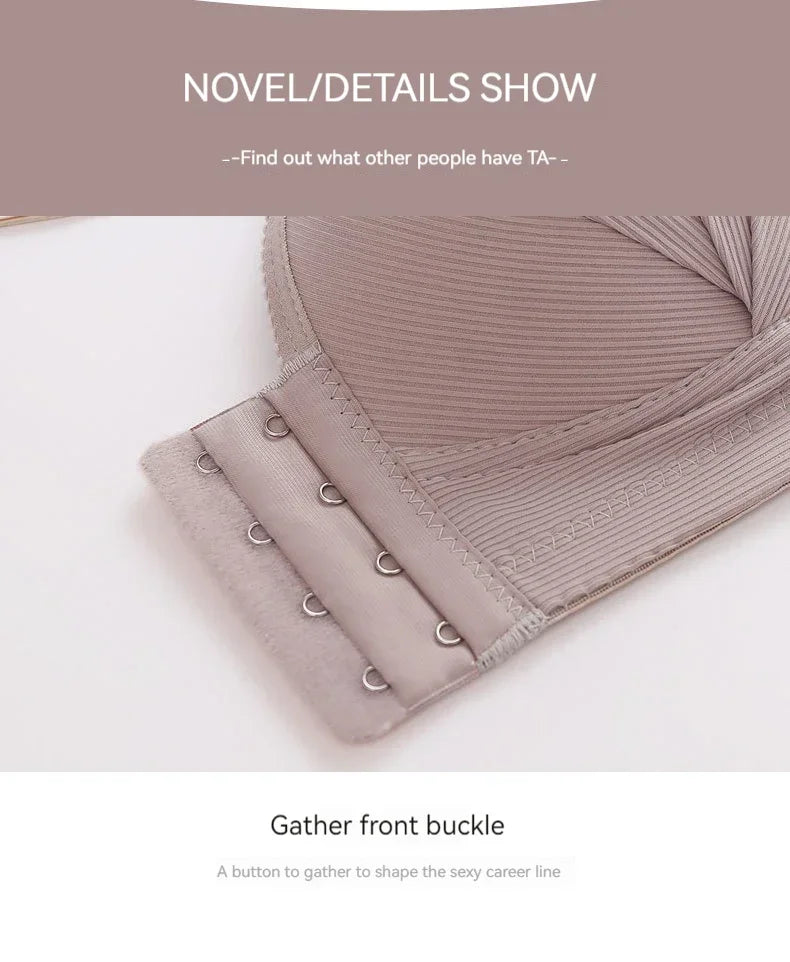 New Front Button Breastfeeding Bra without Steel Ring Thin Size Comfortable and Traceless Pregnant Women's Bra