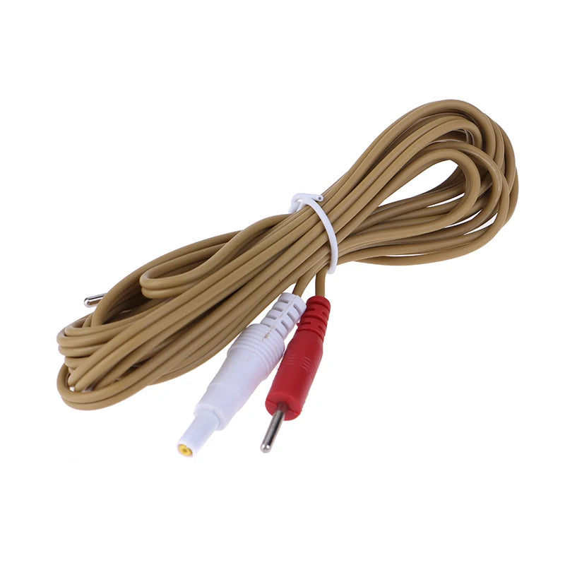 2/4pin Electrode Wire Electrotherapy Electrode Lead Electric Shock Wires Cable For Massager Connection Cable Massage  Relaxation