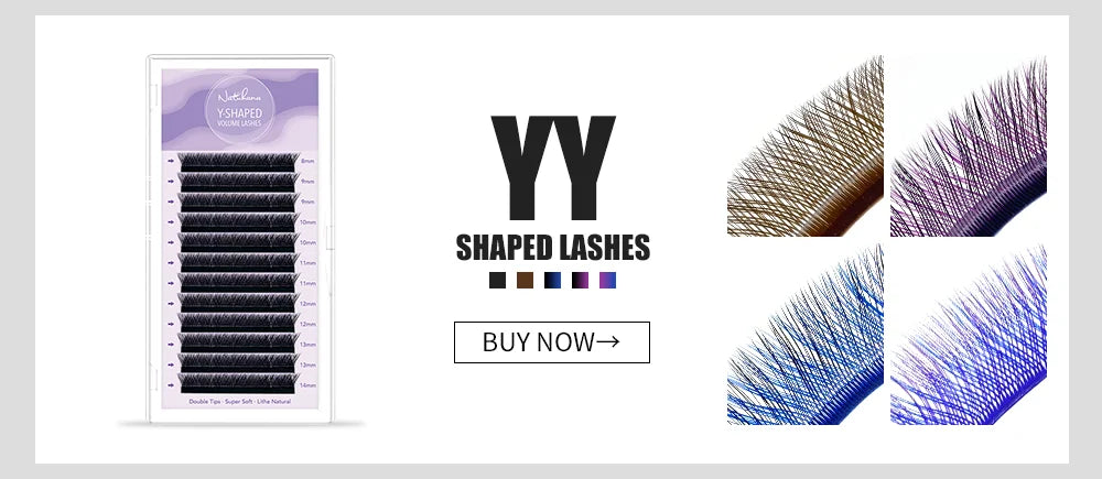 NATUHANA W-Shaped 4D 5D Volume Eyelash Extensions Premade Volume Fans W Shape Lashes Natural Soft False Eyelashes for Makeup