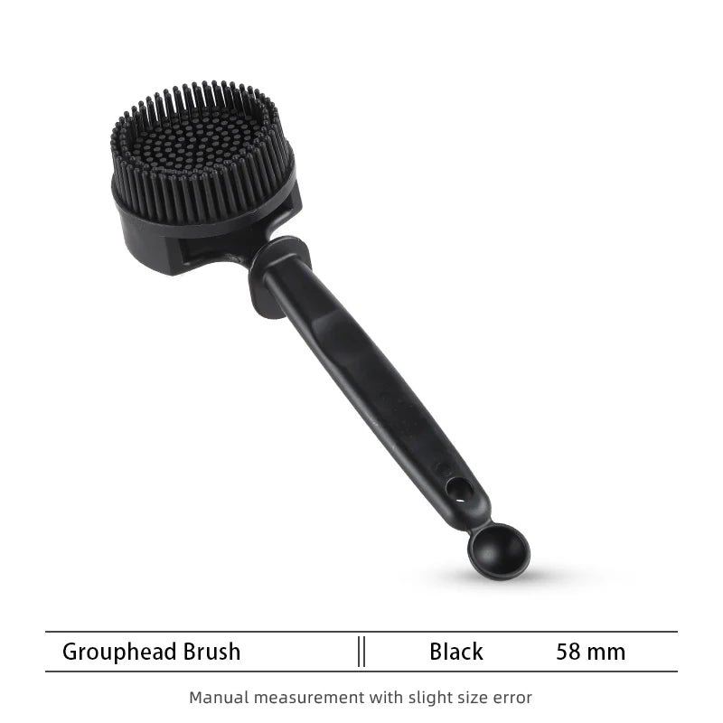 51mm 58mm Espresso Machine Cleaning Brush Tool Silicone Cleaning Bristle Tools