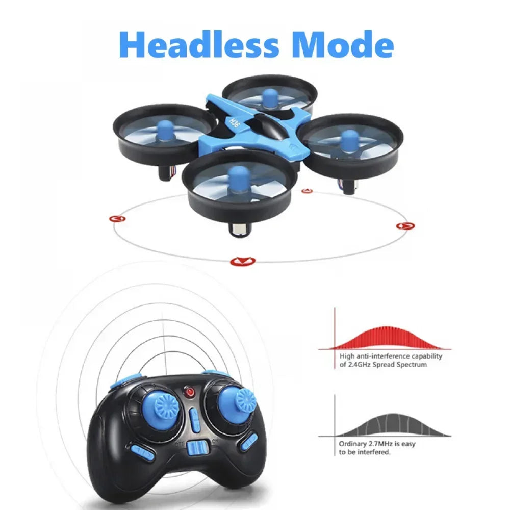 Hot Selling JJRC H36 Mini RC Drone Helicopter 360° Flip Remote Control Quadcopter Toy 4ch 6-Axis Headless Mode Mini Drone