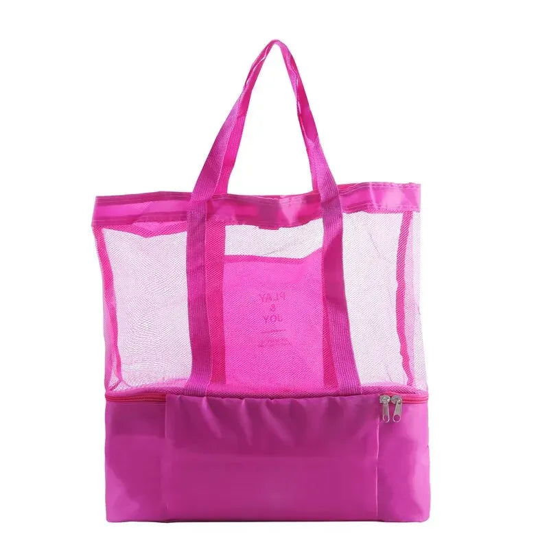 Tote Waterproof Bento Bag Swimming Bag Travel Storage Beach Bags Insulated Double Layer Picnic Ice Bag