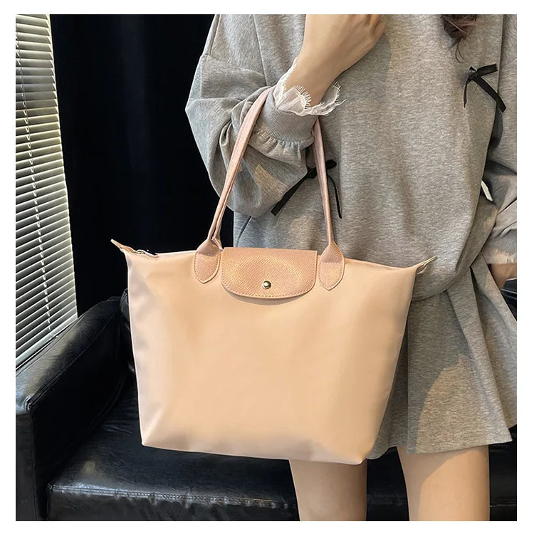 Women's shoulder bag new large-capacity tote bag armpit bag female Longxiang bag fashionable handbag