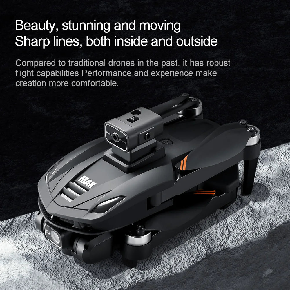 V168 PRO Max GPS Drone 8K Professional HD Dual Camera Omnidirectional Screen 360° Obstacle Avoidance FPV Dron Rc Quadcopter Toys