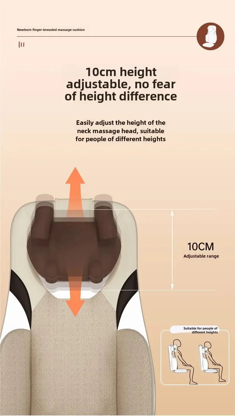 Dual-use Waist Walking Buttocks Cushion Vibrator Cushion for Back, Multifunctional Full Body Massage Mat, Neck and Back Massager