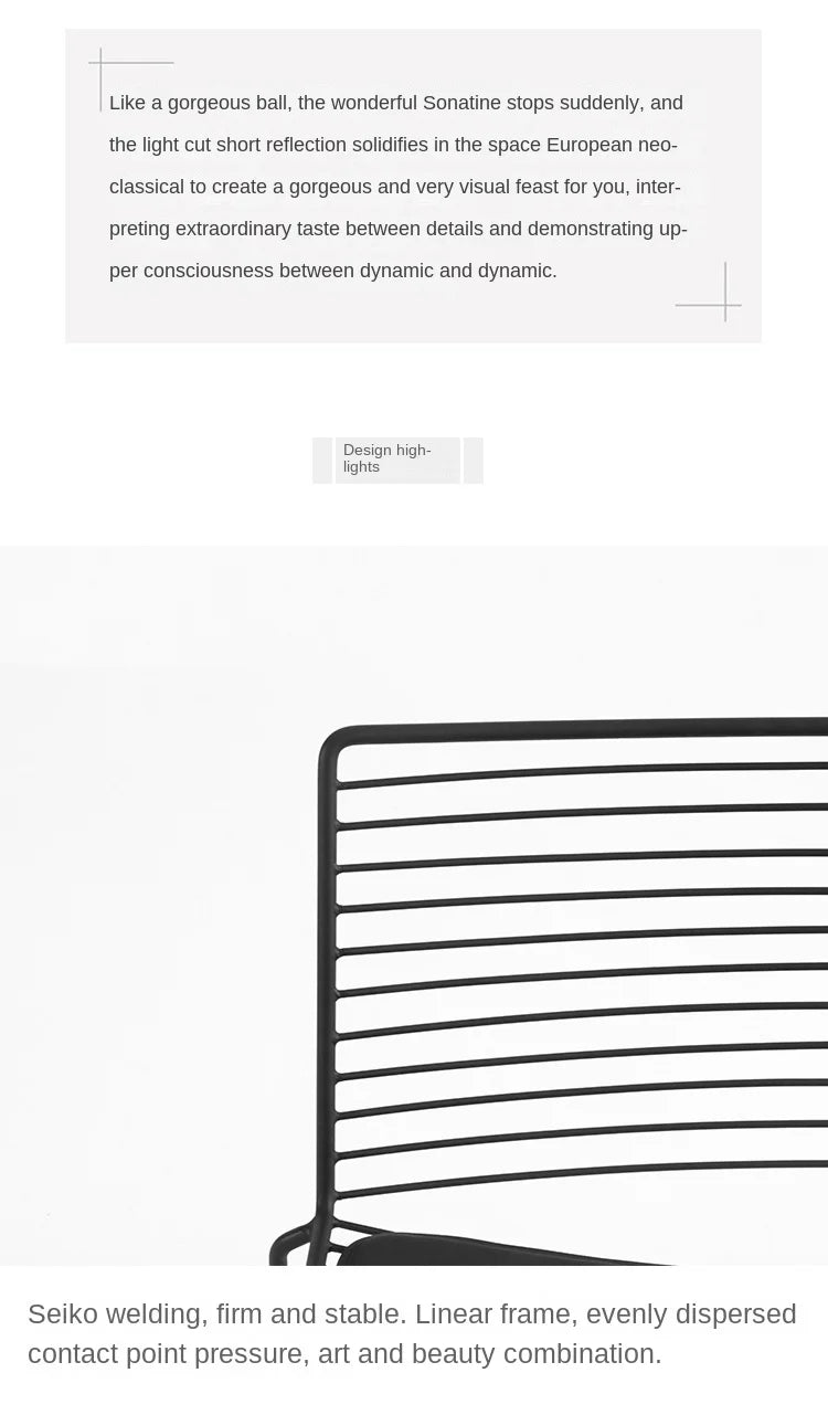 Nordic Fashion Backrest Home Chair Personality Hollow Leisure Chair Single Dining Chair Decorative Chair Outdoor Balcony Couch