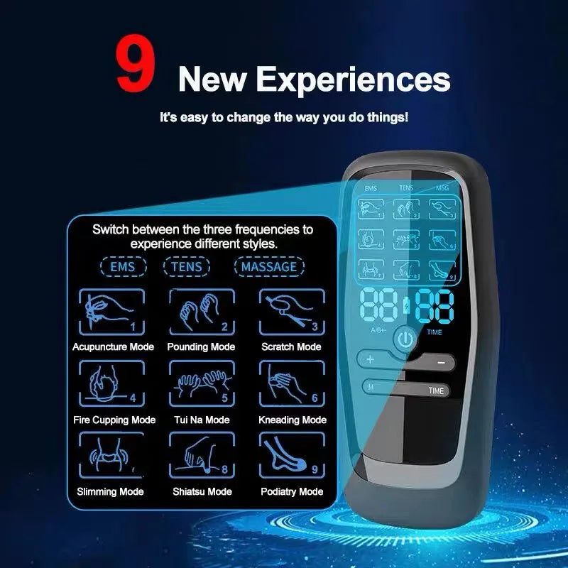 EMS Muscle Stimulator Pulse Acupuncture Relax Digital Therapy EMS Stimulator Pain Relief Body Massager Home Use