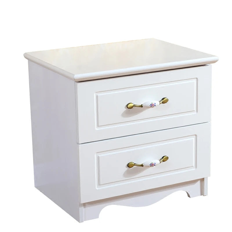 White Luxury Nightstand Mobile Bedroom Cabinets Nordic Bedside Table Librero Storage Drawers Mesitas De Noche Trendy Furniture