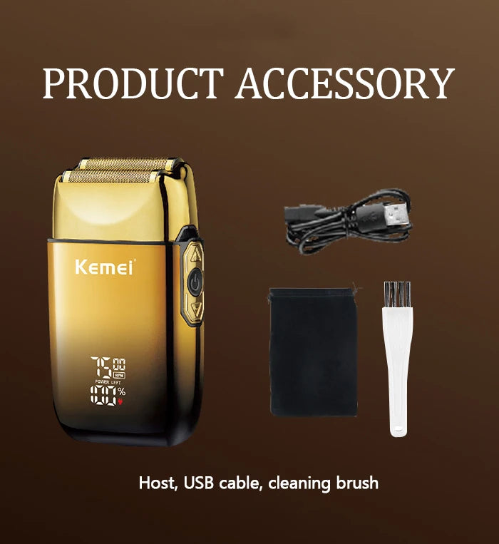 Kemei TX10 Electric Shaver Hair Rechargeable Beard Foil Razor For Men Bald Head Shaving for Men Machine