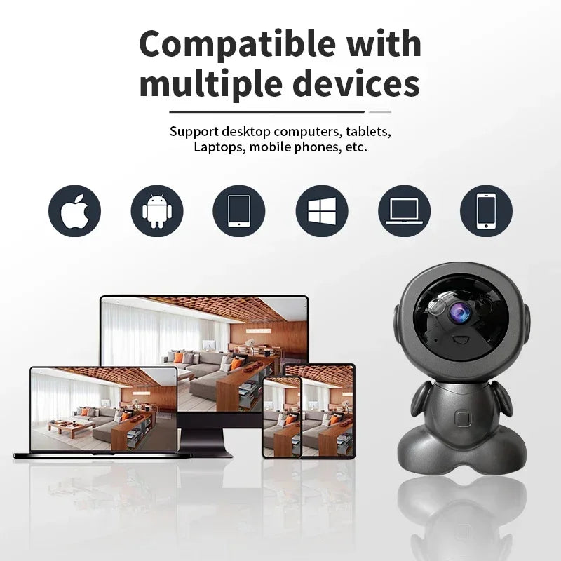 8MP Wifi Surveillance Robot Camera PTZ Security Baby Monitor Two Way Audio Color Night Vision Home IP Cameras AI Smart Tracking