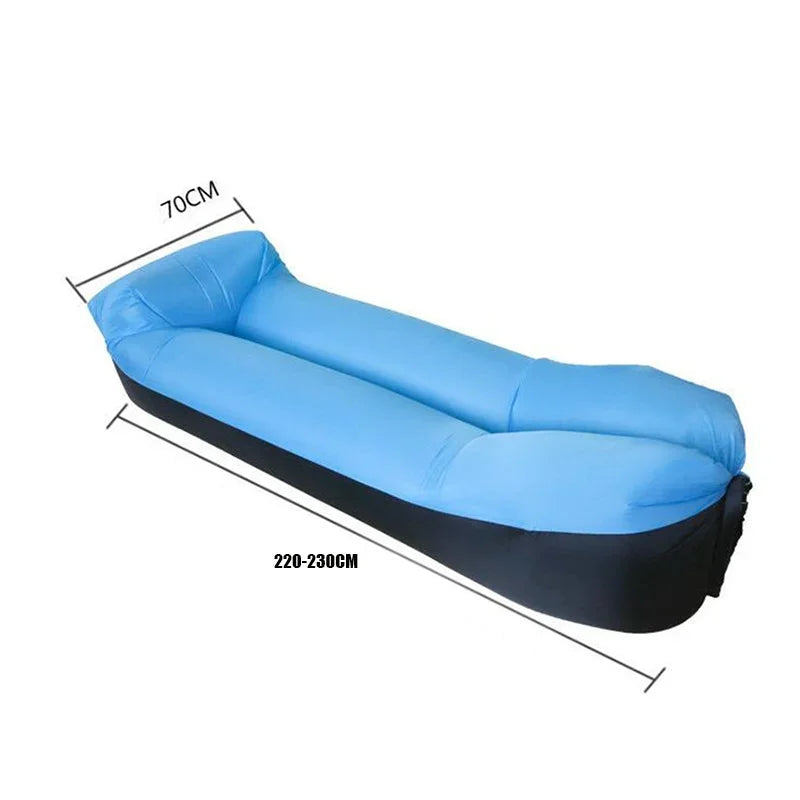 OTAUTAU Inflatable Sofa Lazy Sofa Outdoor Portable Picnic Camping Beach Festival Inflatable Lazy Mattress Inflatable Sofa