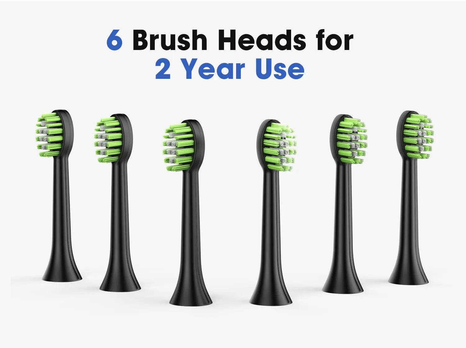 Jeenk JK-Y05 Sonic Electric Toothbrush 4 Modes USB Charger with 6 Replacement Heads Smart Timer Waterproof Soft Bristles Adult