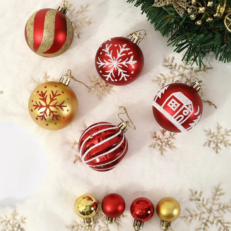 3/6cm Christmas Balls Christmas Tree Decoration Ornament for Home Decor Hanging Pendant New Year Gift Noel Navidad Xmas Ball