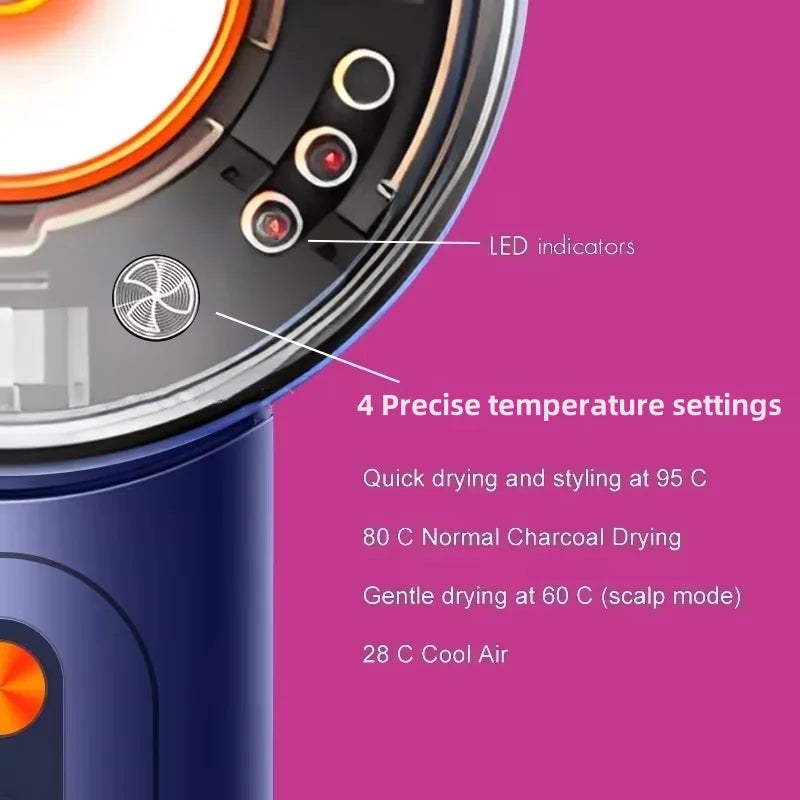 High-speed electric professional hair dryer negative ion hair care fast drying large wind power silent air blower hair dryer