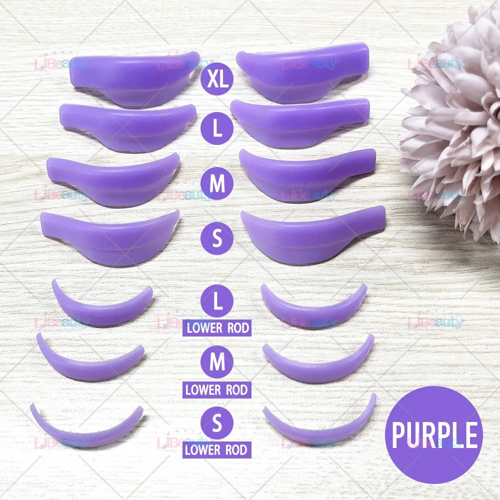 Libeauty 7 Paris Reusable Lash Lift Shield Pad Eeyelash Curling Iron Silicone Eyelashe Curler Accessories Applicator Makeup Tool