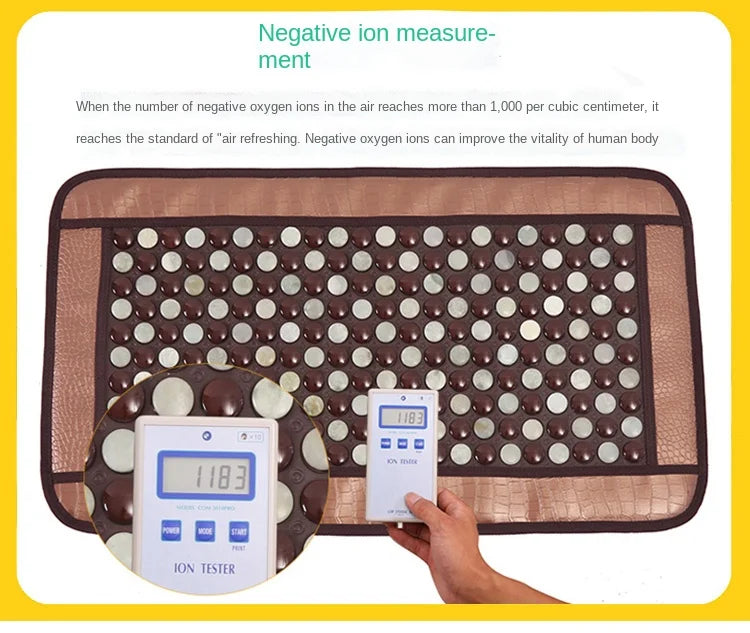 220V healthcare Korea germanium tourmaline massage mat Mix jade mattress electric heating therapy pad cushion best 45x80cm