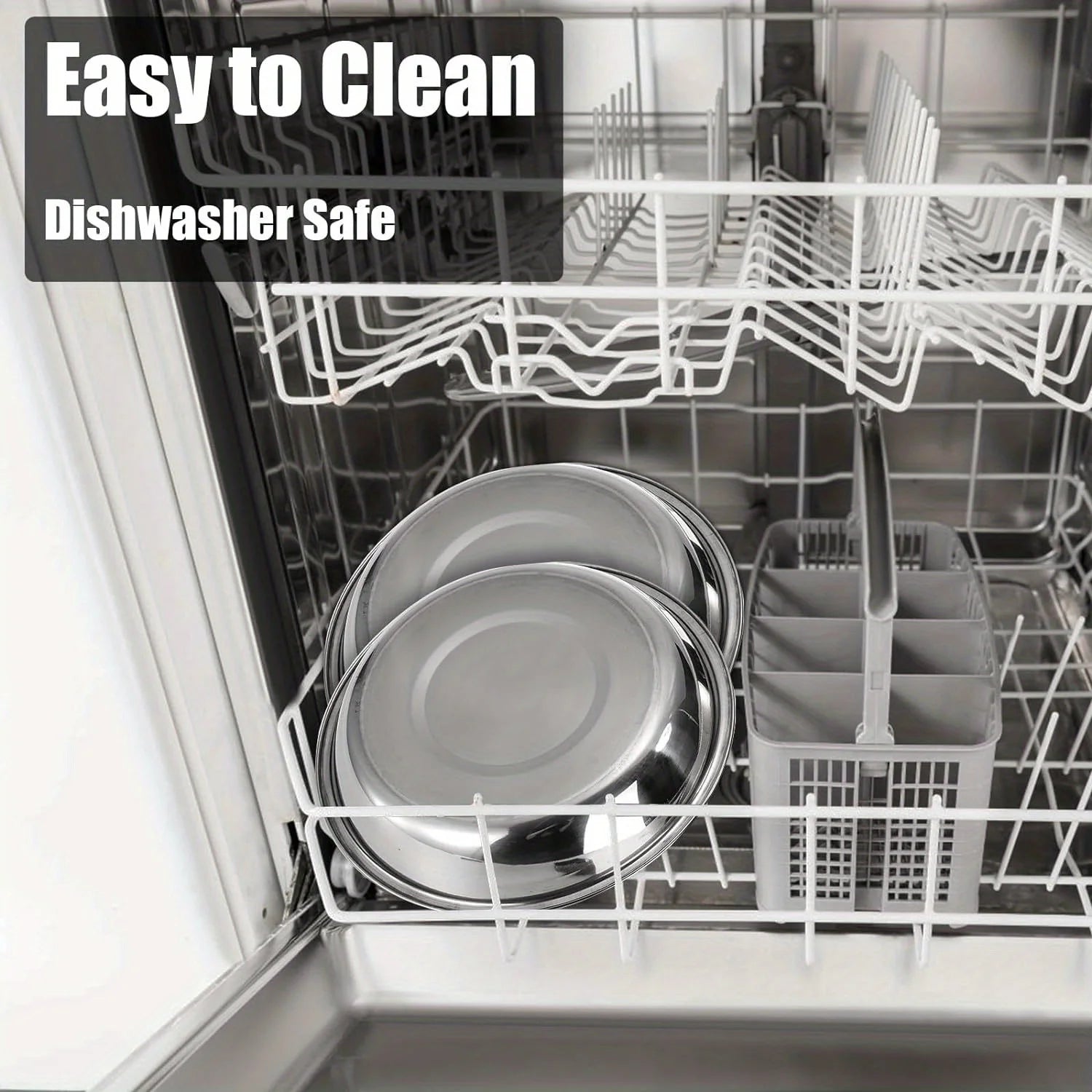 2/6pcs Slip Resistant Stainless Steel Cat Bowl – Low-Profile Wide Design for Kittens Small Pets Anti-Tip Base Feeding Station