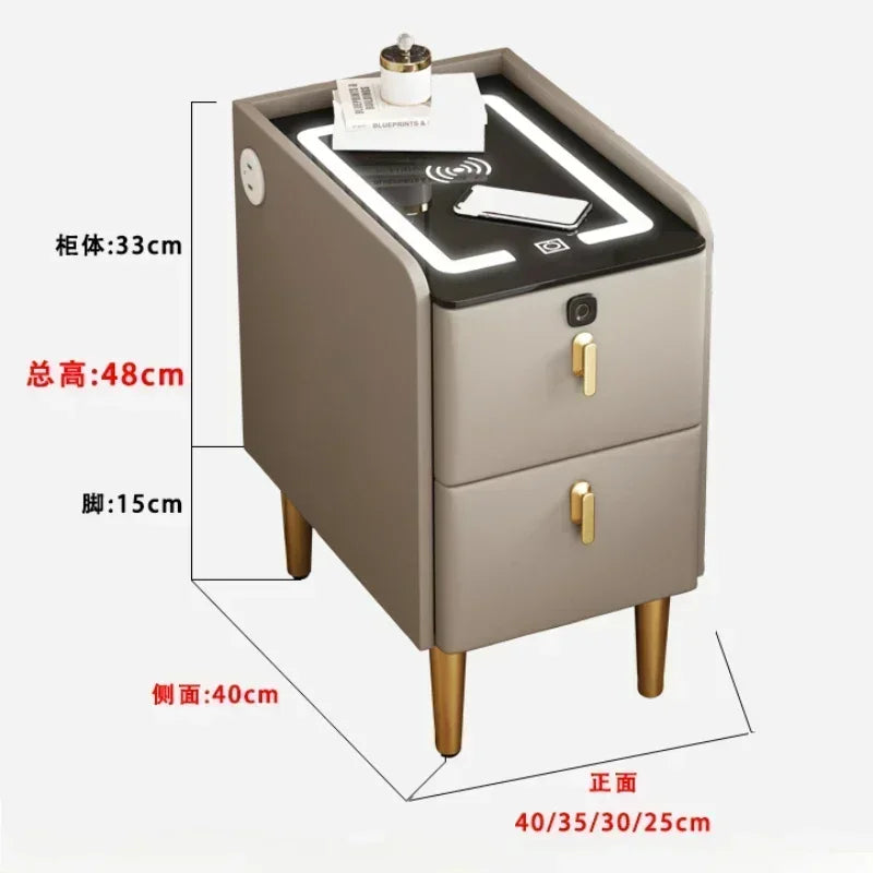 Night Table Bedside Nightstands Bedroom Bedside Furniture Gamer Narrow Bed Desk Nordic Drawer Closets Meubles De Chambre