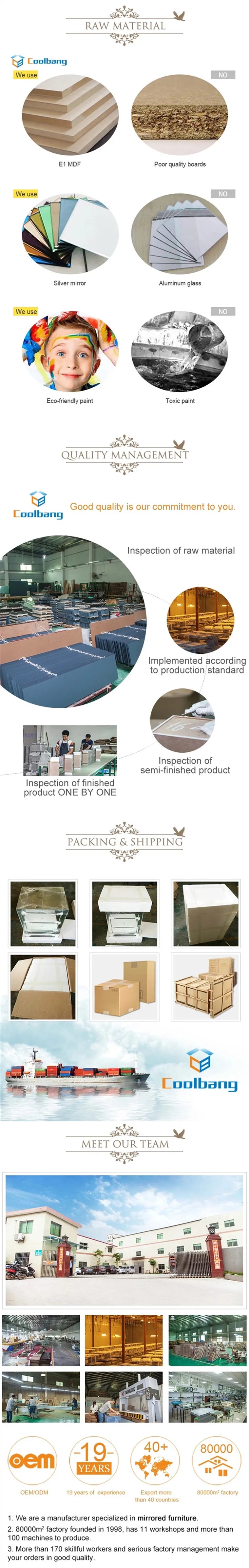 Hot Sale Crushed Diamond Hollywood Luxury Style Dressing Mirror LED Bulbs Floor Mirror