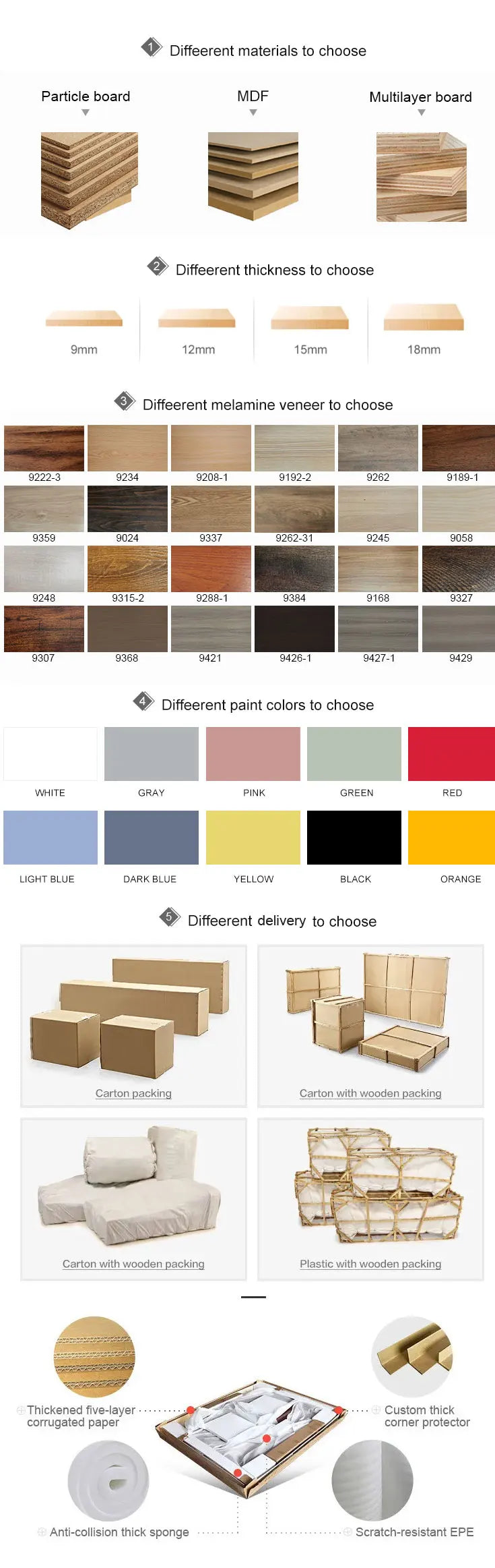 Multipurpose Wooden Living Room Cabinet Wardrobe with Rattan Woven Doors