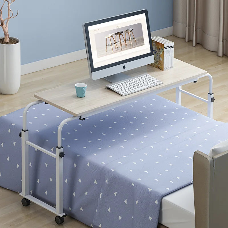 Over Bed Table with Wheels Rolling Laptop for Recliner Mobile Computer Desk Standing Workstation Laptop Cart with Heavy