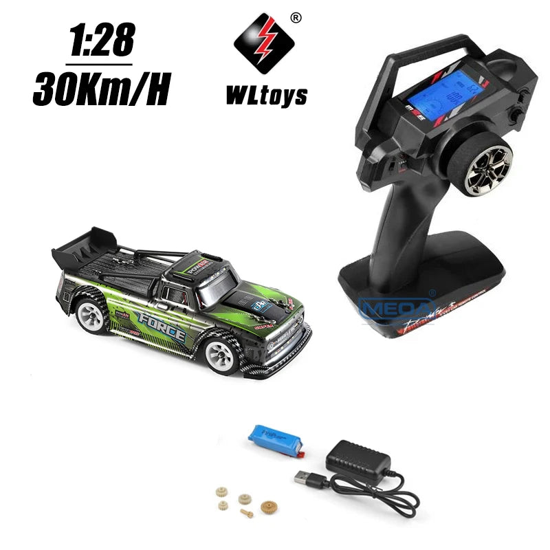 Wltoys K989 K969 284131 Upgrade LCD Version 4WD 1/28 RC High Speed Racing Mosquito 2.4GHz Off-Road RTR Rally Drift Car