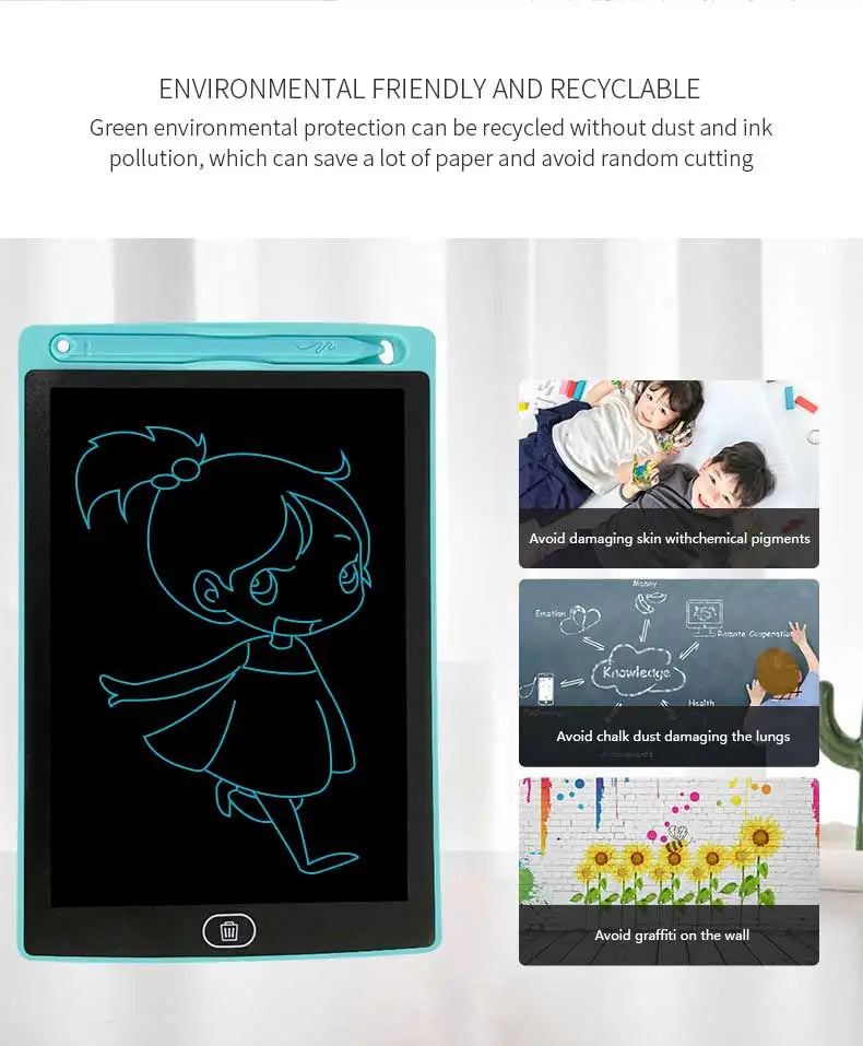 8.5/10/12inch Efes Electronic Drawing Board Toys For Children blackboard Educational Painting LCD Screen Writing Tablet Kid Toys