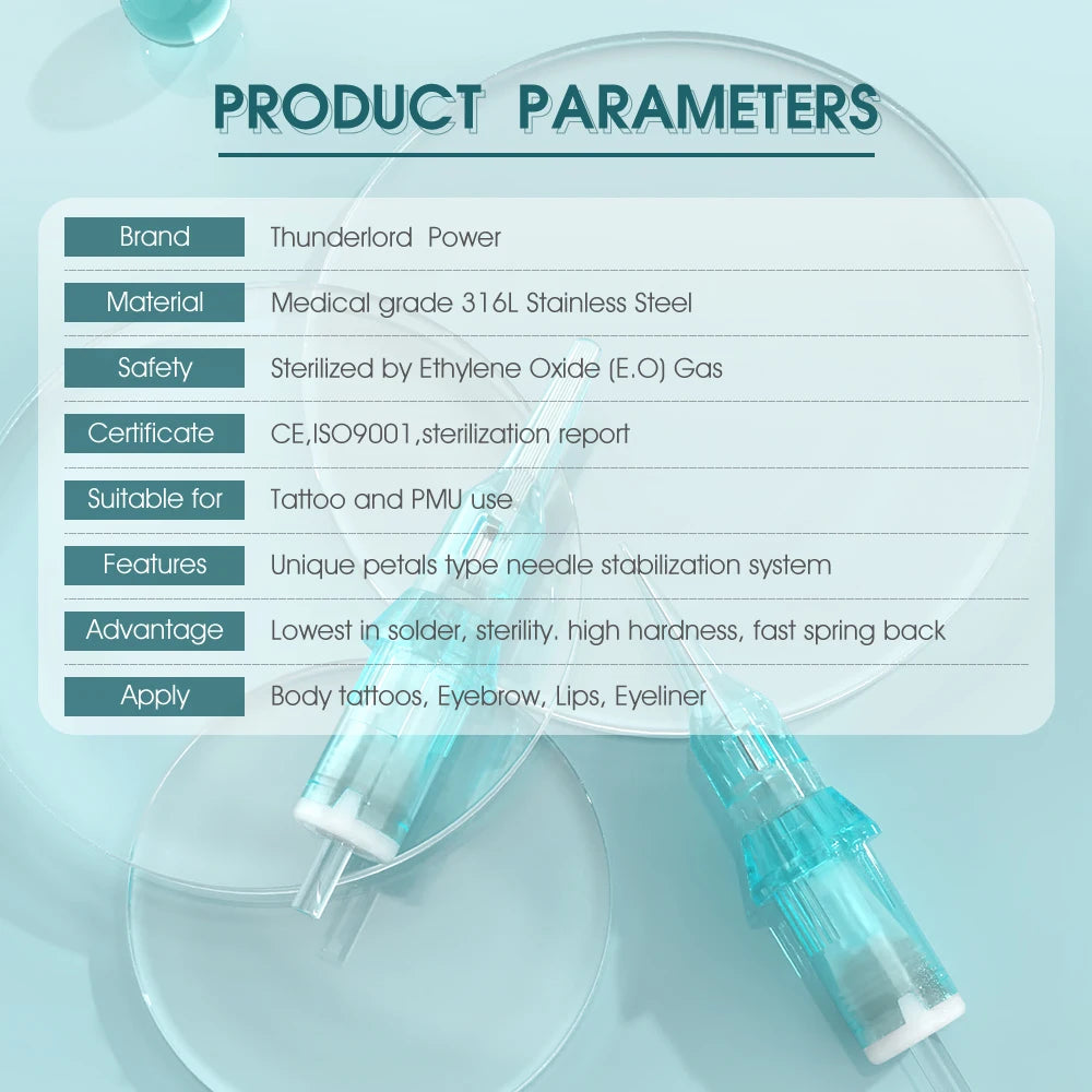 New Thunderlord Power Tattoo Needle Liner Shader Permanent Makeup Tattoo Cartridge RS MG U For Universal Tattoo Machine Pen