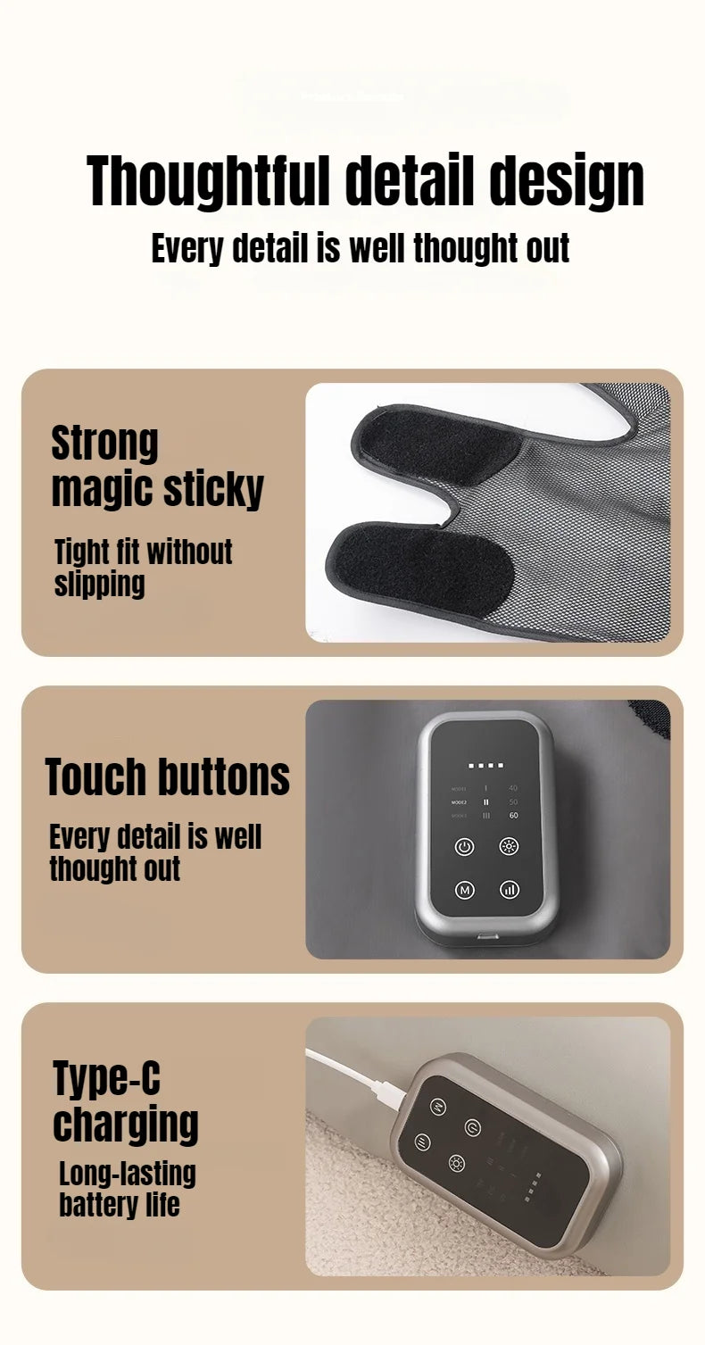 Wireless Knee and Calf Massager Heated Air Pressure 360° Wrap Portable Warm Therapy for Cold Legs and Joints Adjustable Hot Comp