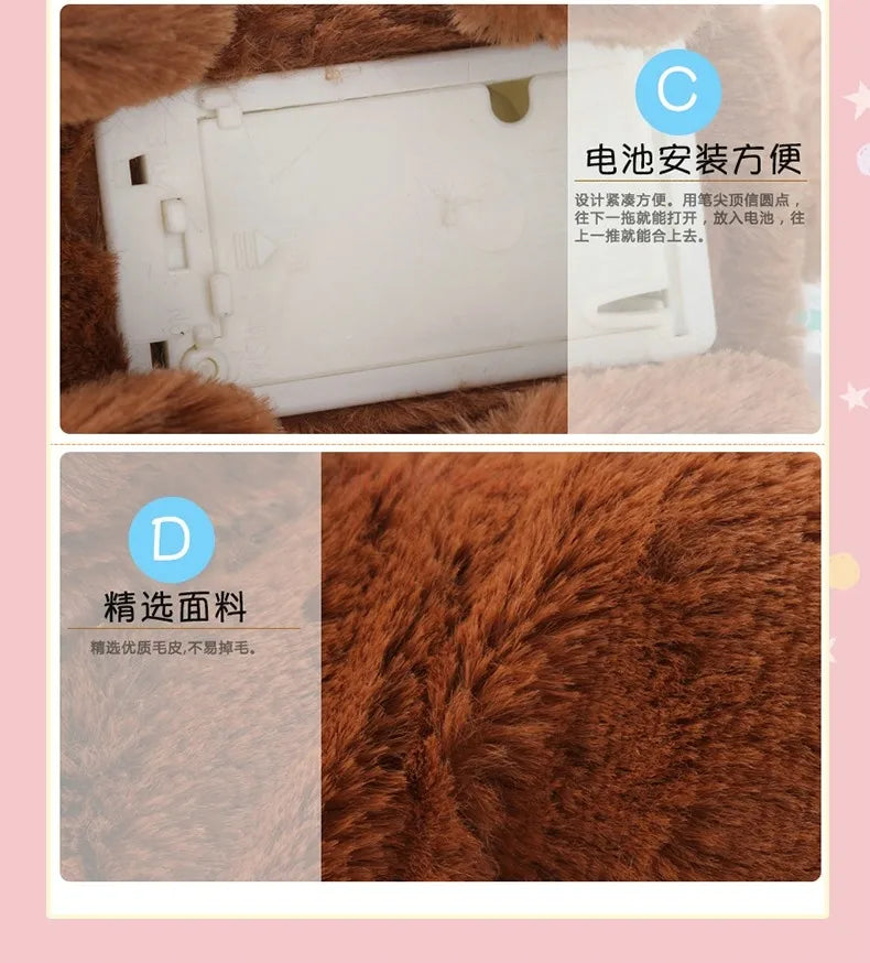 Children's toy electric monkey plush simulation pet 3-5 year old toy baby gift