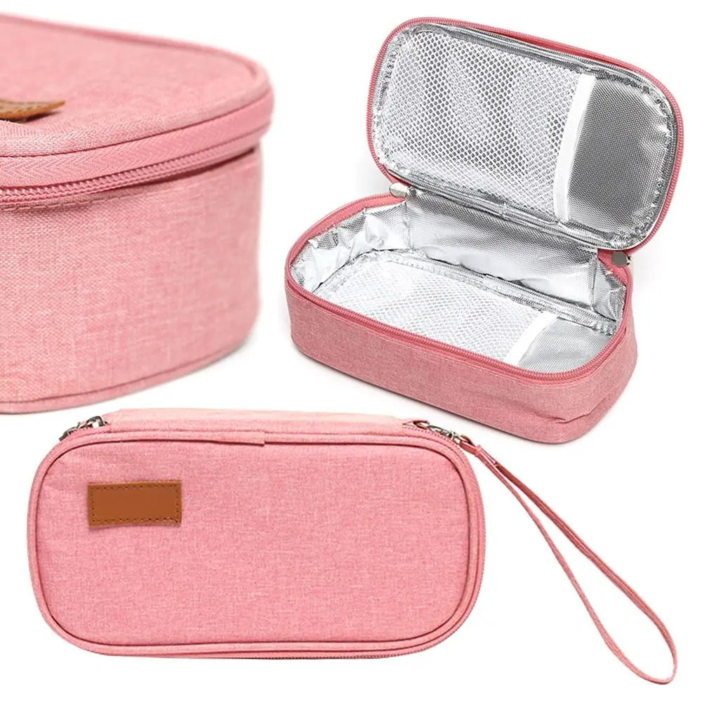 Portable Waterproof Diabetic Insulin Cooling Bag Carry-on Protector Pill Refrigerated Ice Pack Drug Freezer without Gel