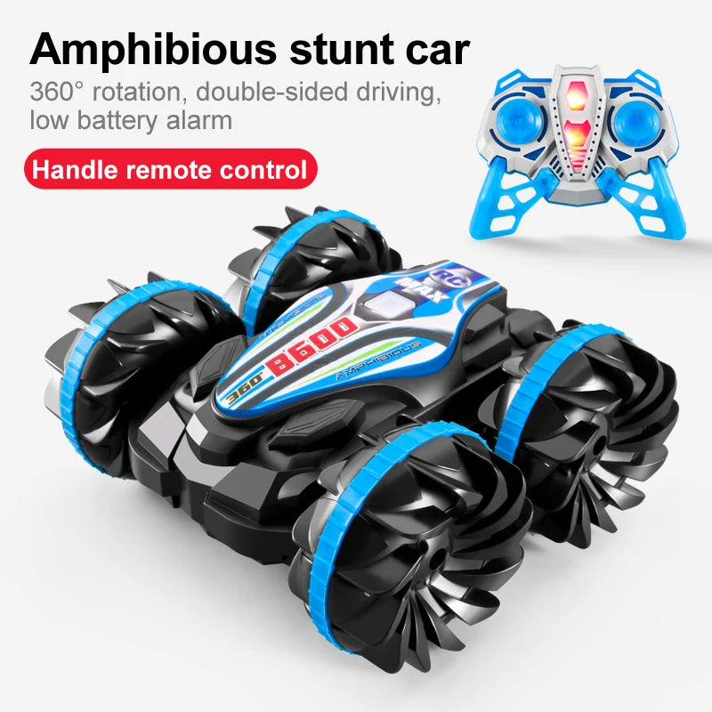 Amphibious Remote Control Car RC Stunt Car Vehicle Double-sided Flip Driving Drift Rc Cars Outdoor Toys for Boys Children's Gift