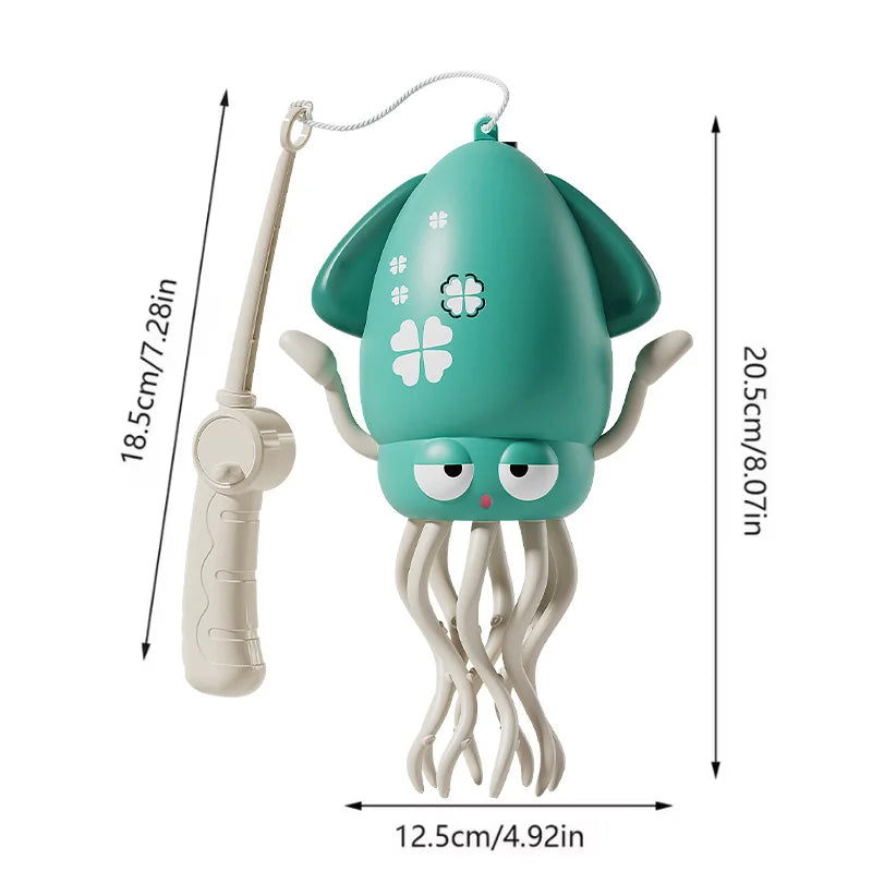 Magic Dancing Octopus Toy Electric Pet Crawling Light&Music Squid Toys for Kids Interactive Development Toddler Tummy Time Gifts