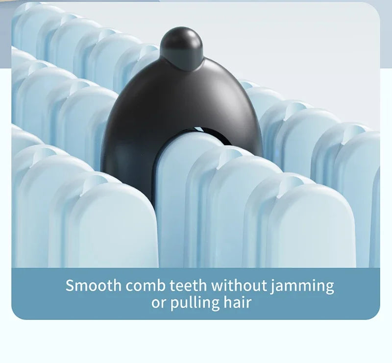 Wireless Electric Heating Straight Hair Comb Rechargeable Portable  Negative Ion Anti-scalding Hair Straightener For Home Travel