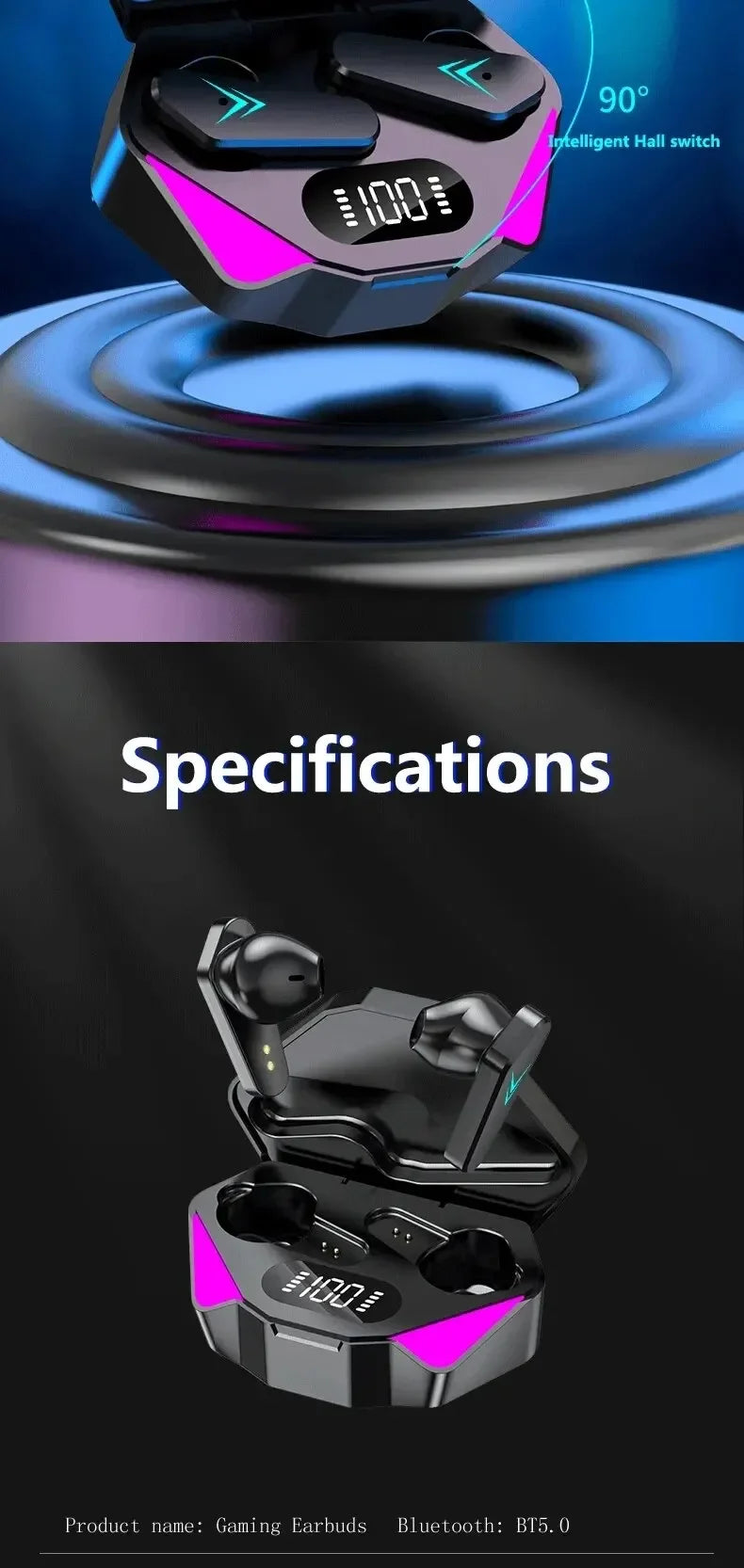 New Gaming Wireless Headphone Bluetooth Earphone audífonos bluetooth inalámbrico freeshippings items ear buds for xiaomi huawei