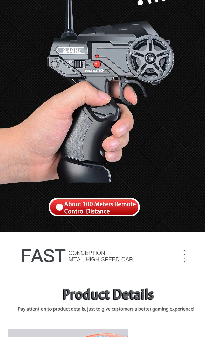 1/16 RC Car AE86 4x4 High-Speed RC Drift Cars 2.4G Remote Control Racing Vehicle 18km/h Waiting For Light Spray Toys for Boys