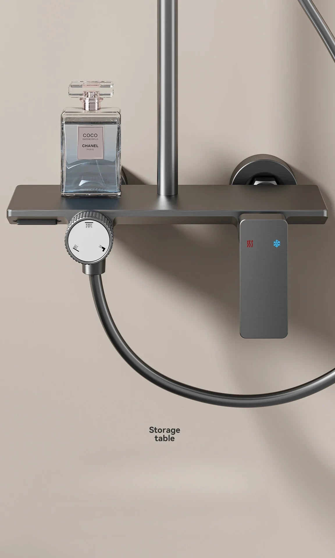 Knob Type Three Ways Water Outlet Sunflower Shower System Wall Mounted Bathroom Shower Faucet Set Rainlfall Bathroom Shower Set