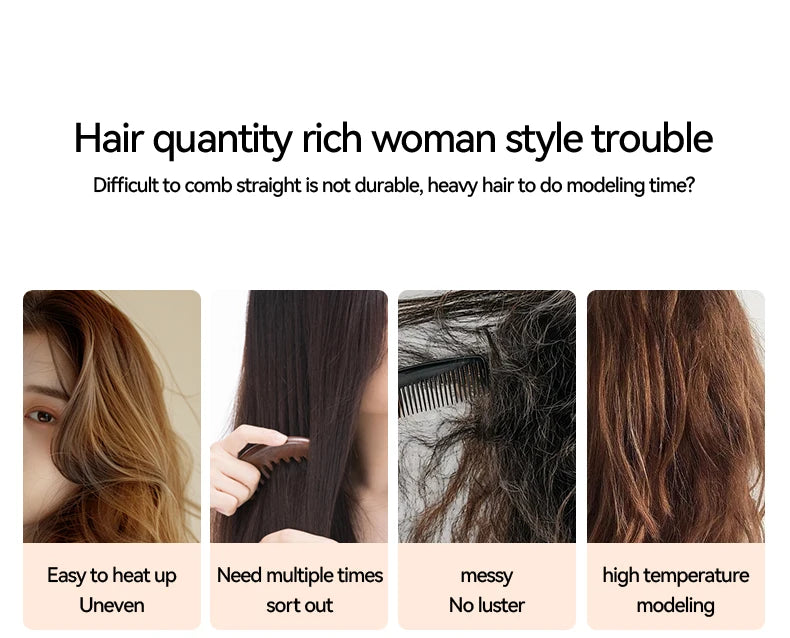 KSKIN Top Hot Sale Hair Straightener 2 in 1 Mini Brush Multifunctional Professional Hair Flat Iron Hair Comb