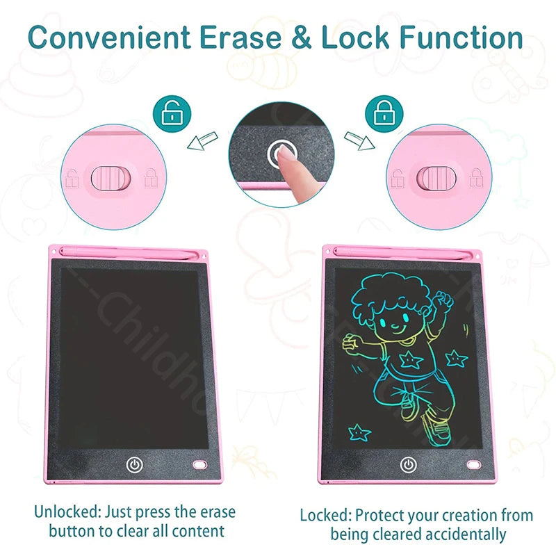 8.5"  Drawing Board LCD Writing Tablet For Kids Boy Girl Montessori Educational Toys Student Magic Blackboard Birthday Xmas Gift