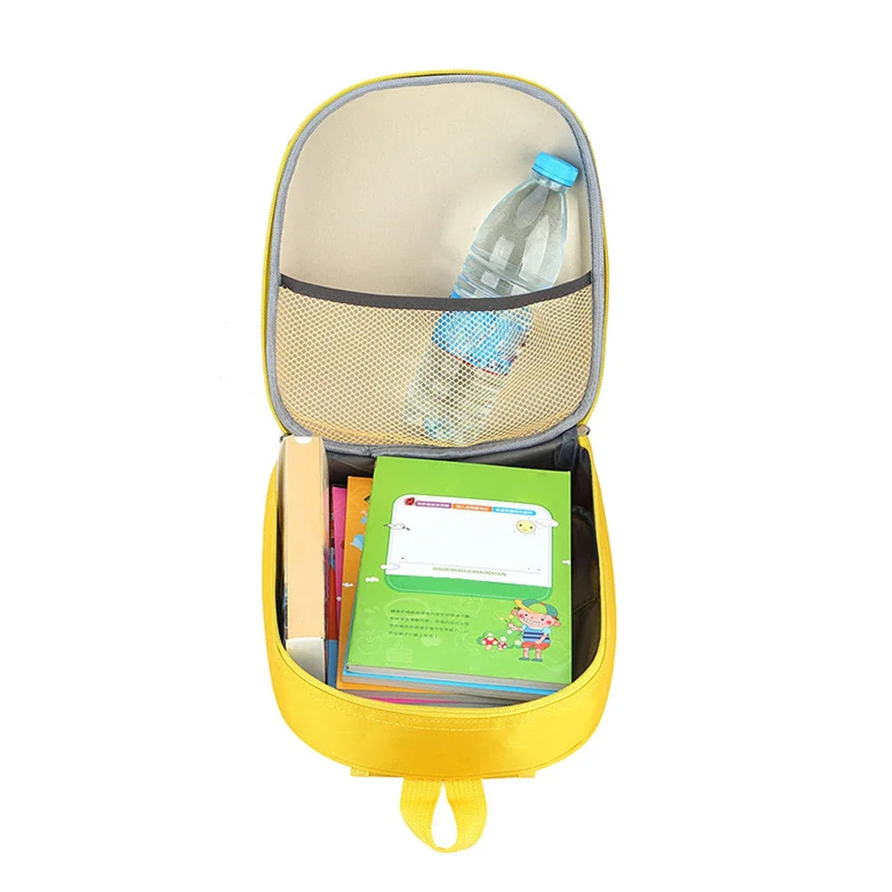 Cute 3D Cartoon Bus Kindergarten Children School Bag Backpack Girls Boys Satchel