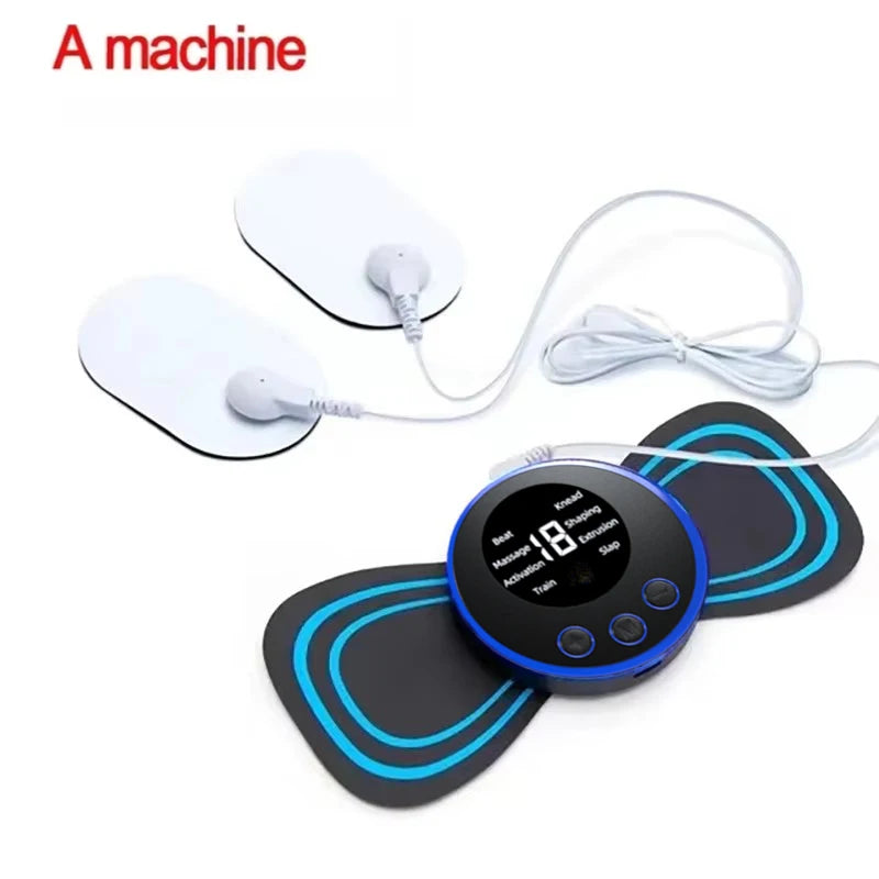 Ems Electric Pulse Neck Massager With 8 Massage Modes, 19 Levels Of Intensity, Deep Relaxation Massage Pads