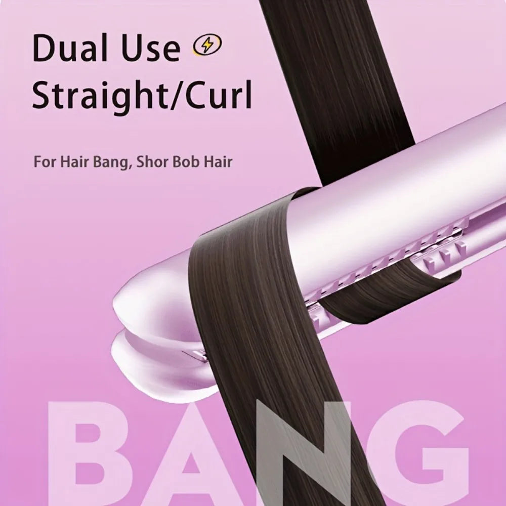Portable Mini Hair Straightener Lightweight 180 Degrees Celsius Constant Temperature Control, Suitable for Bangs and Short Hair